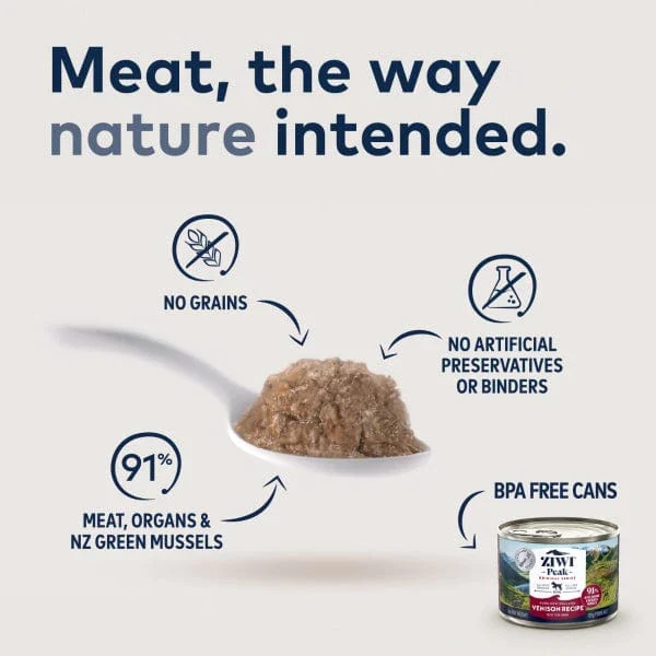 ZIWI Peak Original Series Venison Recipe Canned Dog Food, 6oz - Image 2