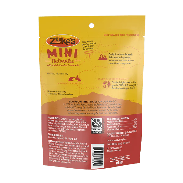 Zuke's Mini Naturals Chicken Recipe Dog Treats - Image 4