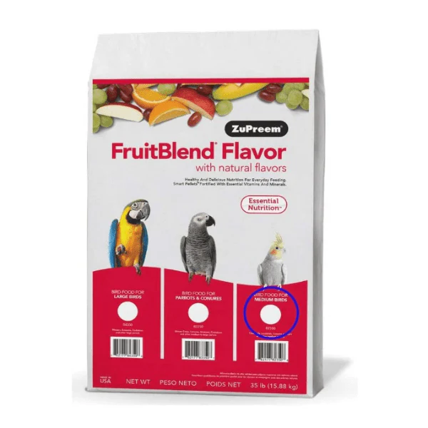 ZuPreem FruitBlend Flavor Bird Food, Medium - Image 13