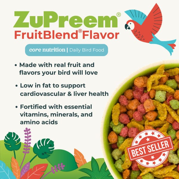 ZuPreem FruitBlend Flavor Bird Food, Medium - Image 5